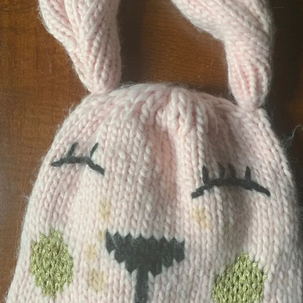 TUCKER + TATE Knit Bunny Ears Hat One Size & No brand gloves